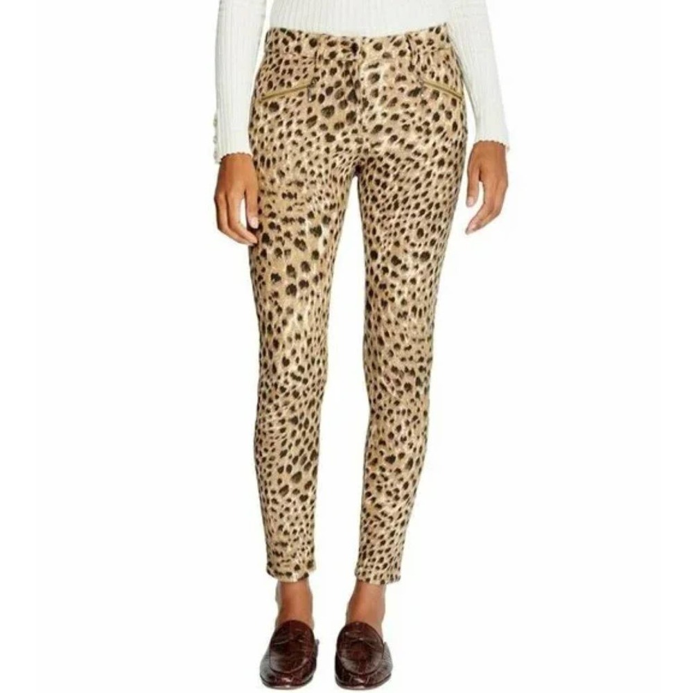J. McLaughlin Leopard Print Skinny Jeans